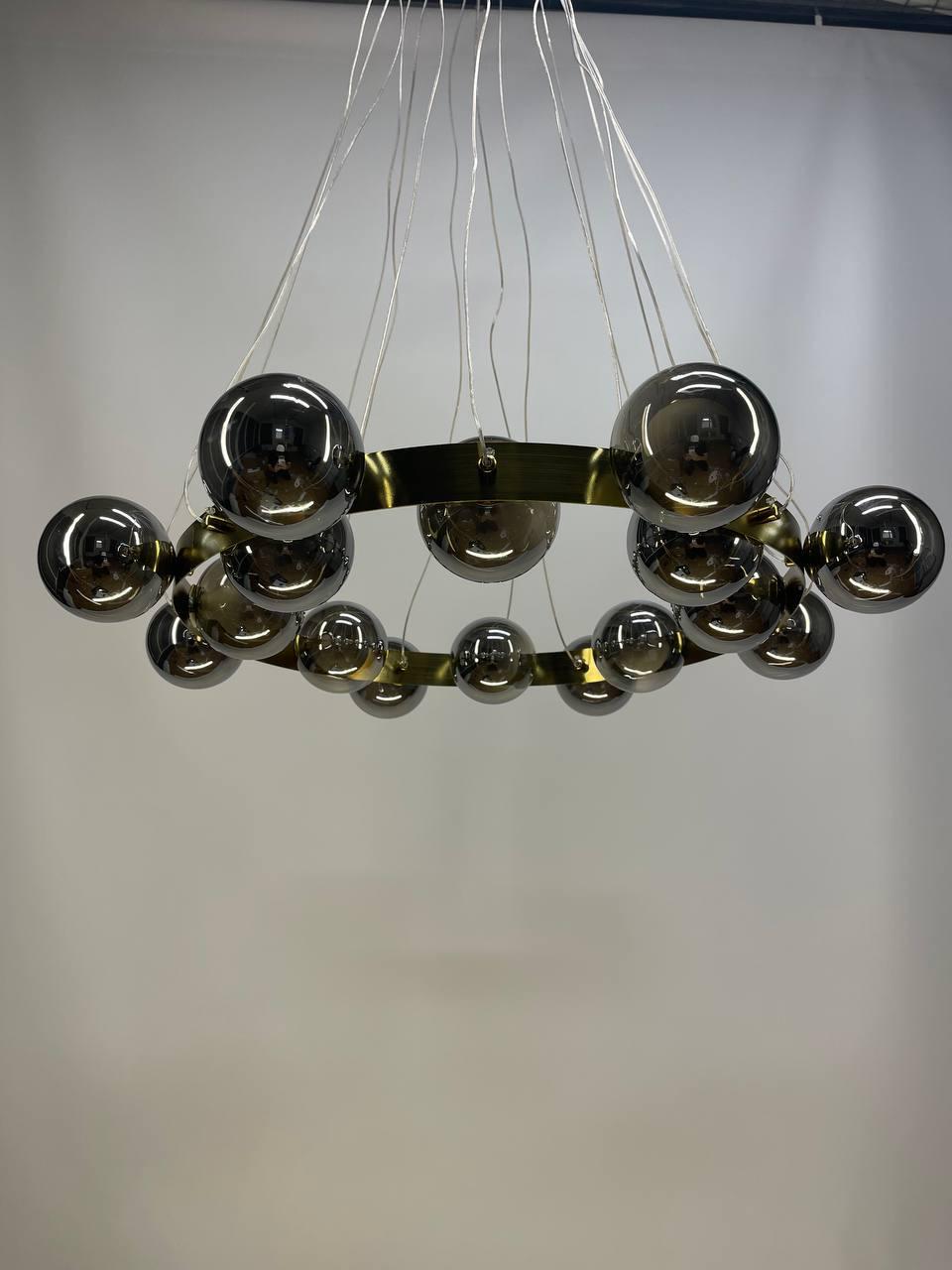 Люстра Zilini HSL8312 Золотистий/Чорний (24084212) - фото 4 Люстра Zilini HSL8312 Золотистий/Чорний (24084212) - фото 4