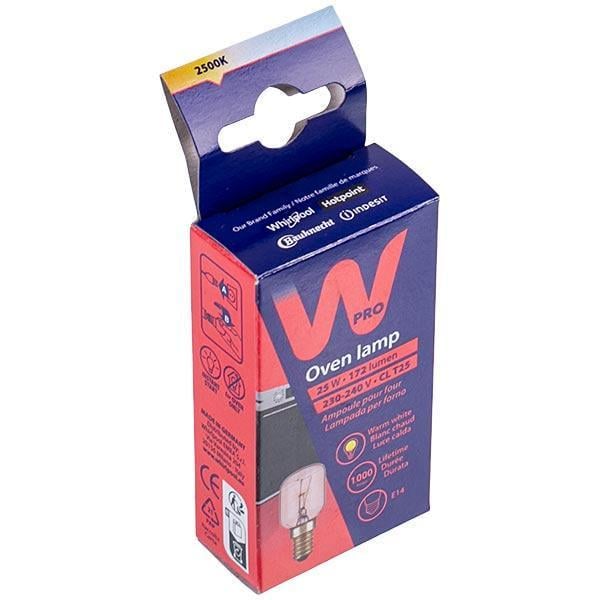 Лампочка Wpro 484000008842 для духового шкафа Whirlpool E14 25 Вт (00000042160)