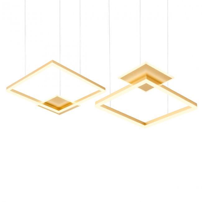 Светильник подвесной Redo SIGUA SU LED SQ 137 W 3000 K GD 4.1.2 01-2615