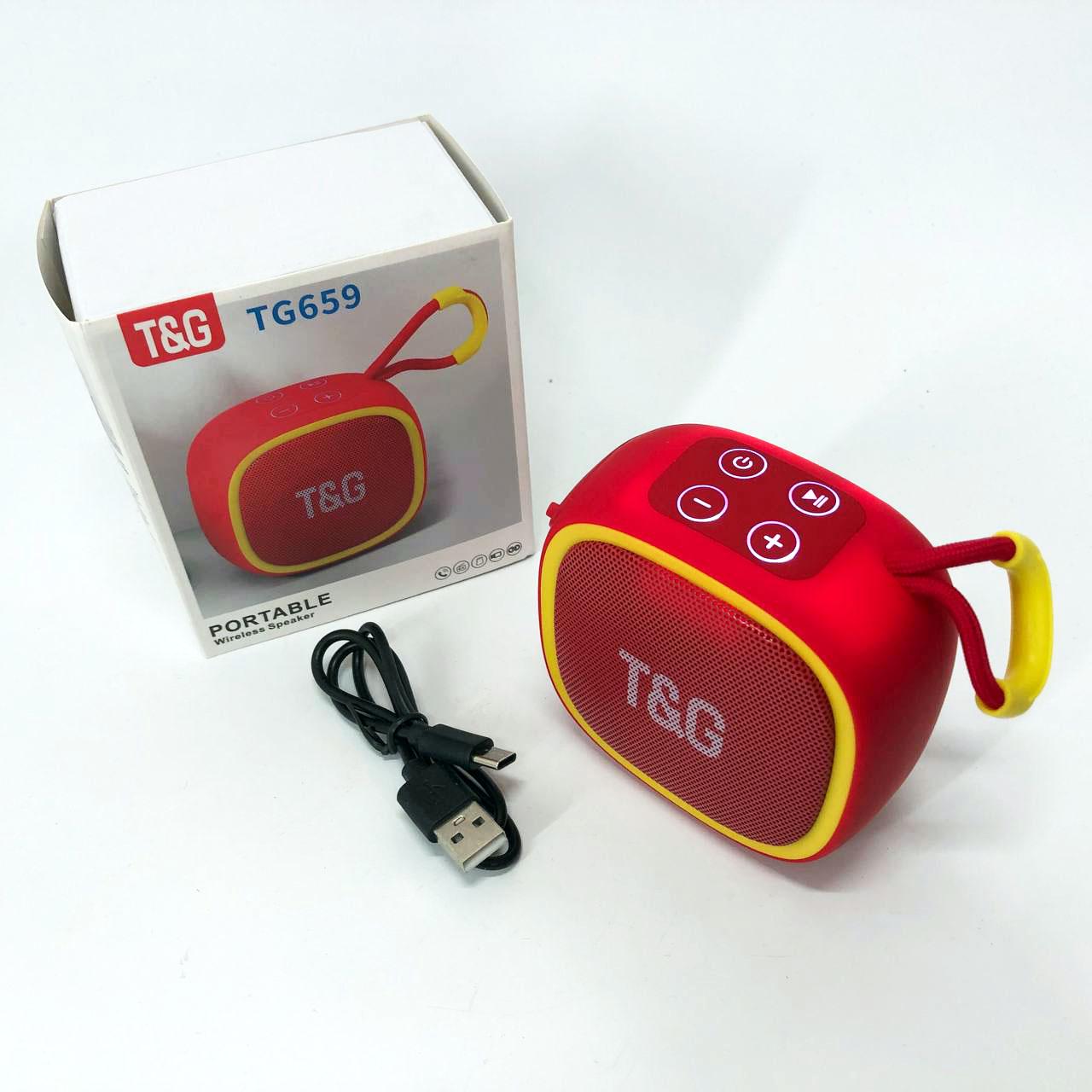 Колонка портативна TG659 з ремінцем Червоний - фото 7 Колонка портативна TG659 з ремінцем Червоний - фото 7