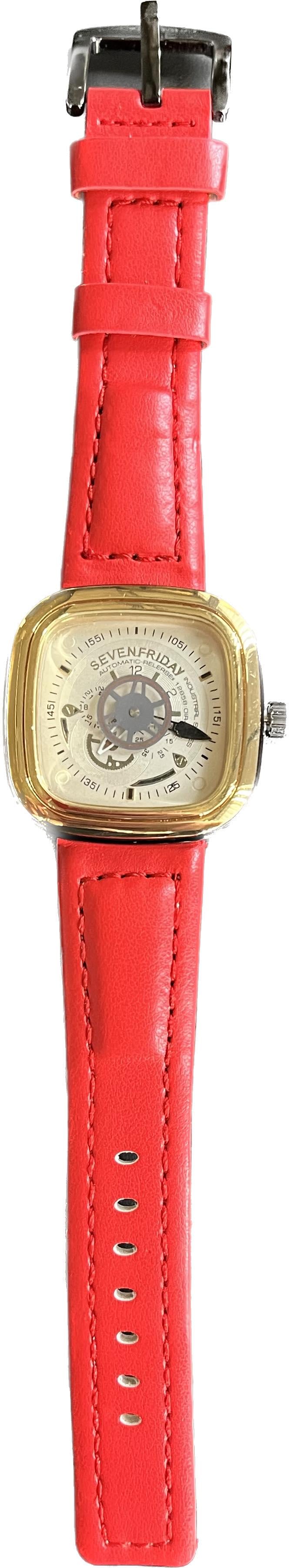 Часы наручные мужские Watches 4372 SF Gold/Red (569361)