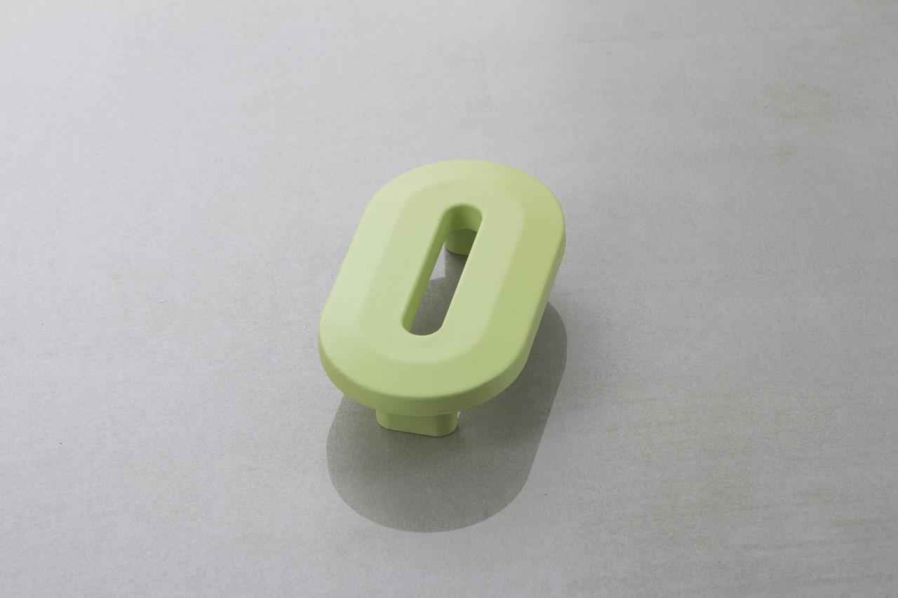 Меблева ручка Poliplast цифра нуль РП-0 Зелений світлий матовий (16210) - фото 1 Меблева ручка Poliplast цифра нуль РП-0 Зелений світлий матовий (16210) - фото 1