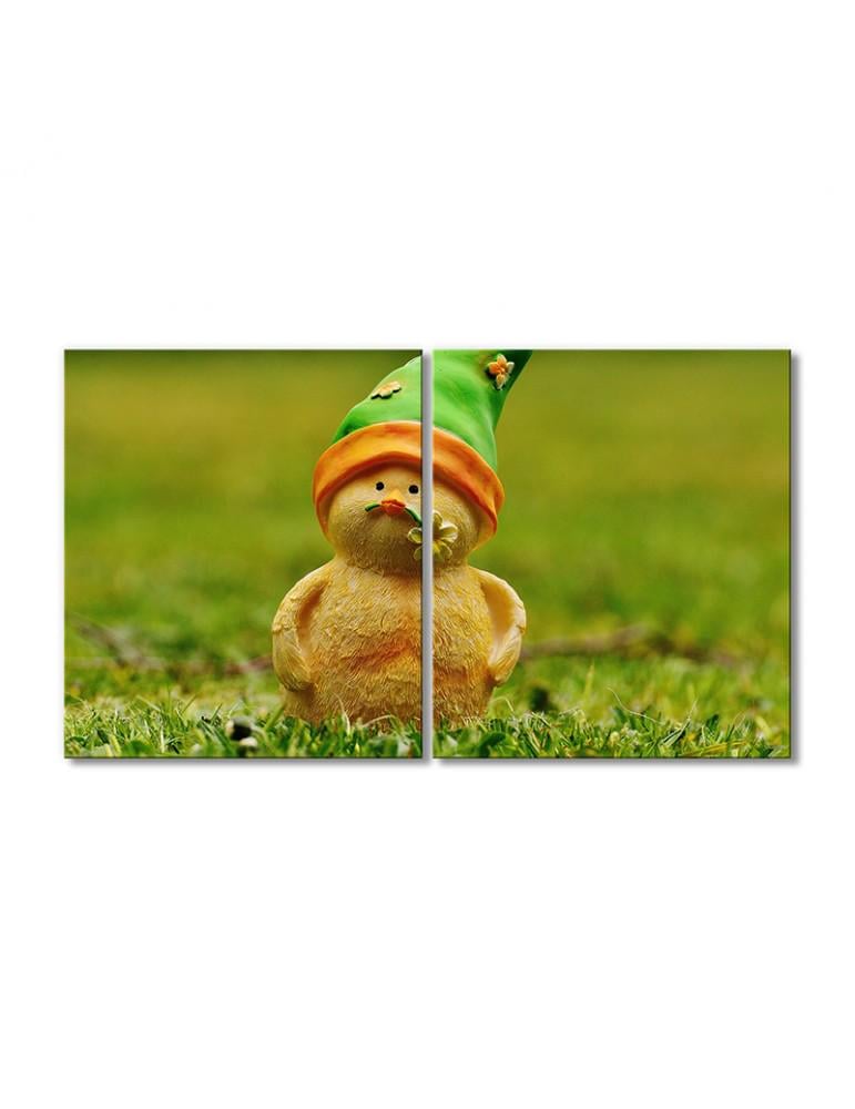 Картина модульная Садовый утенок 2 модуля 40х60 см