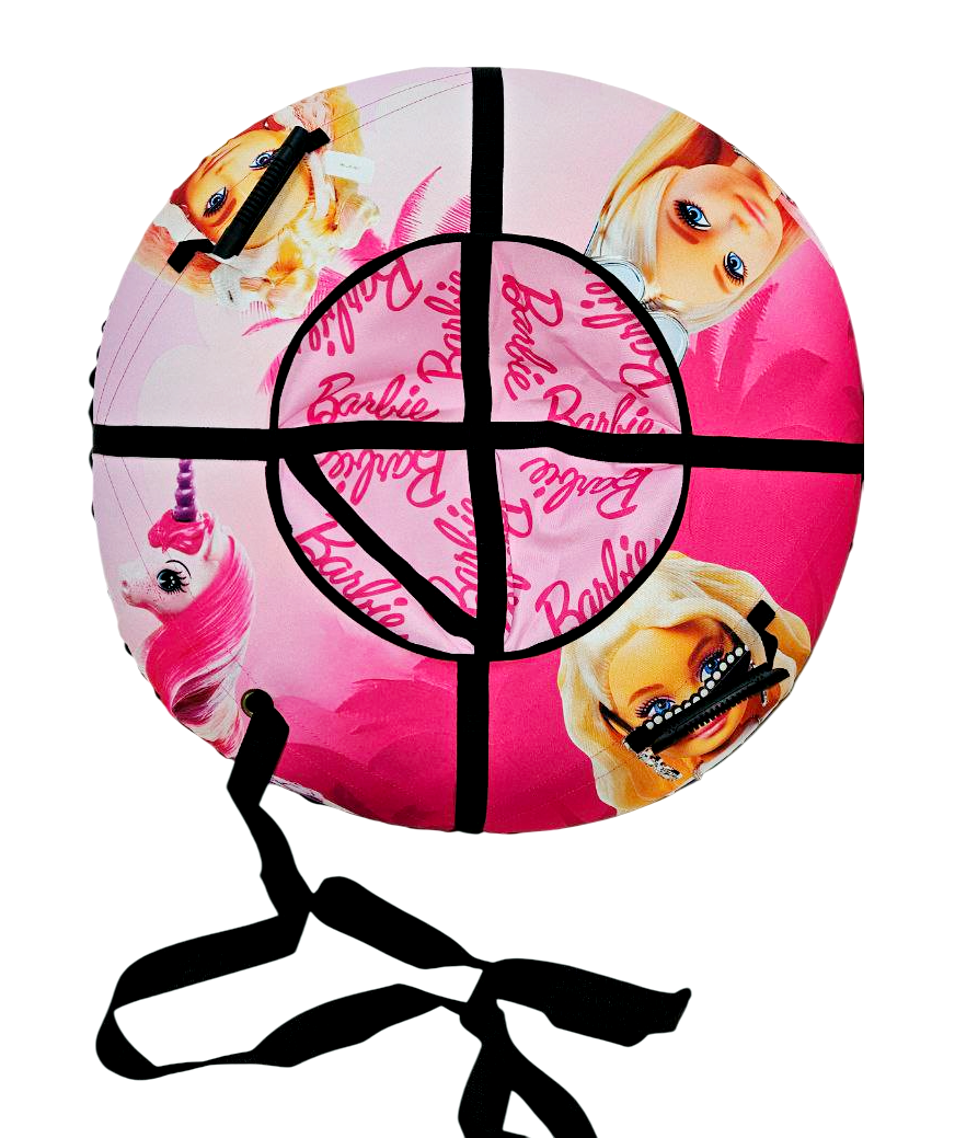Тюбінг надувний TAKE&RIDE Barbie Барбі з камерою для дітей та дорослих 100 см Тюбінг надувний TAKE&RIDE Barbie Барбі з камерою для дітей та дорослих 100 см