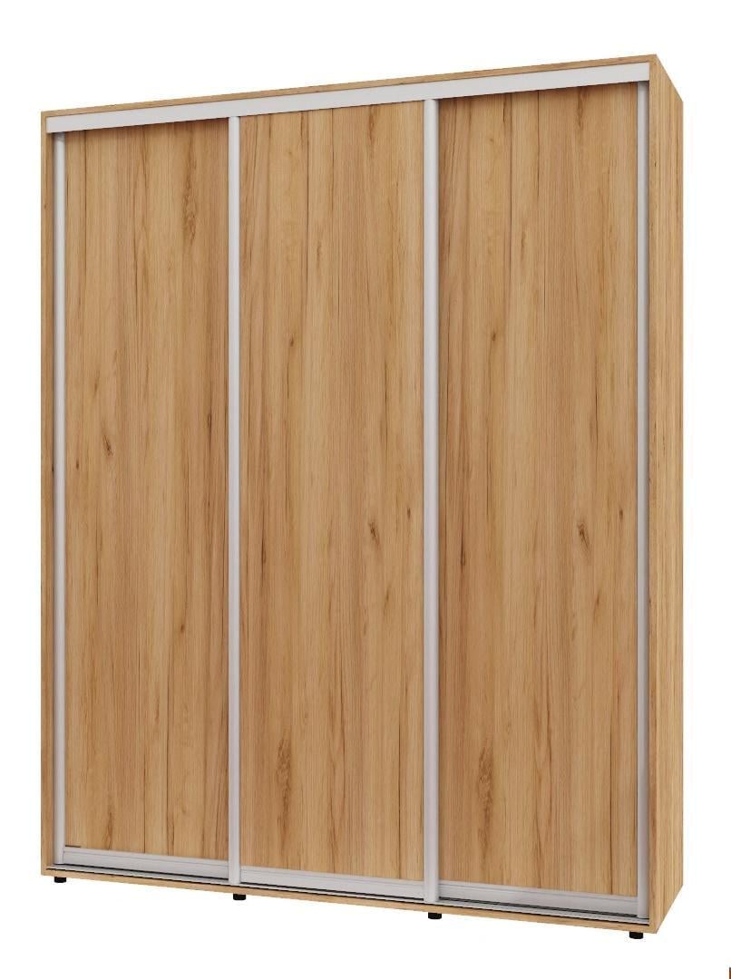 Шкаф-купе трехдверный Алекса ШК-04 ДСП 170x50x210 см Дуб крафт золотой