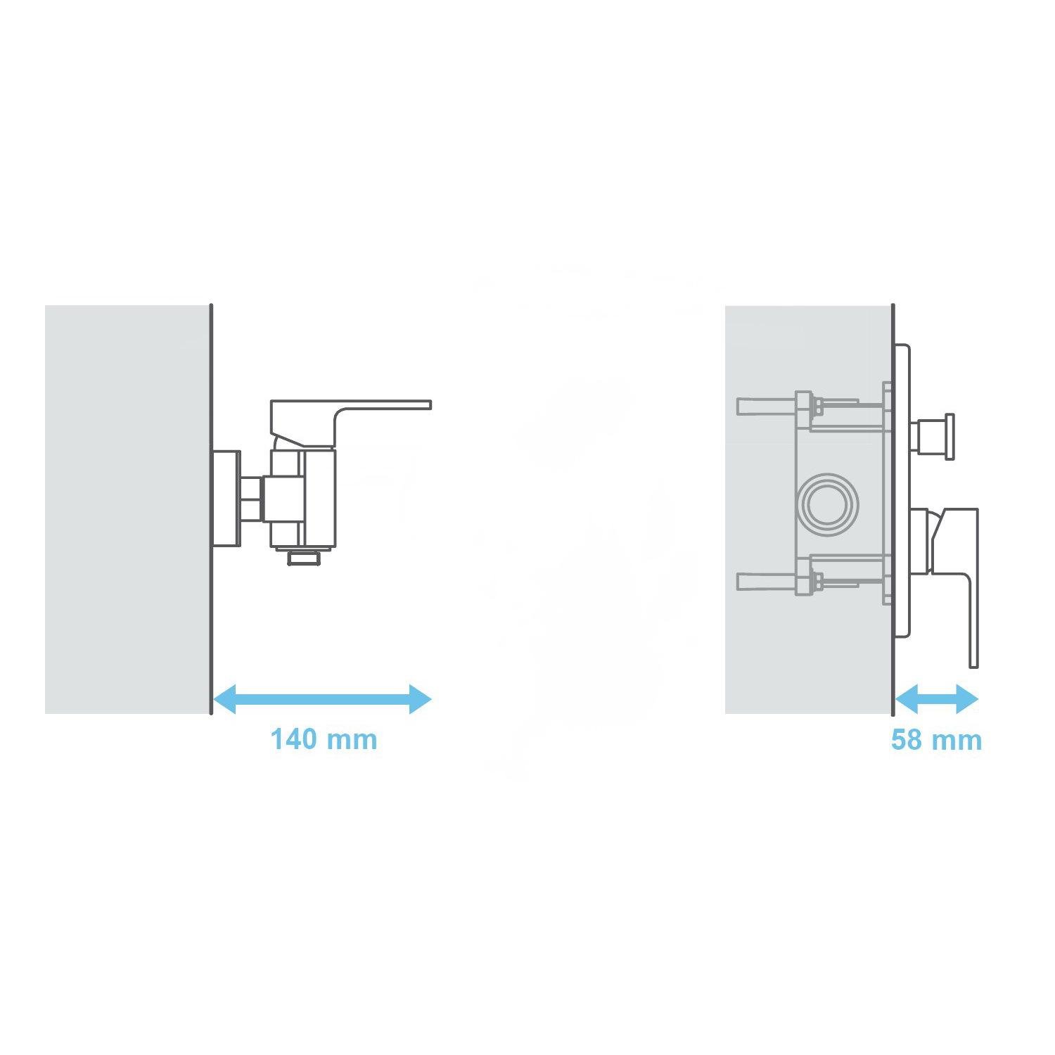 Скрытая часть смесителя RAVAK R-box RB 070.50 X070052 (83803) - фото 4