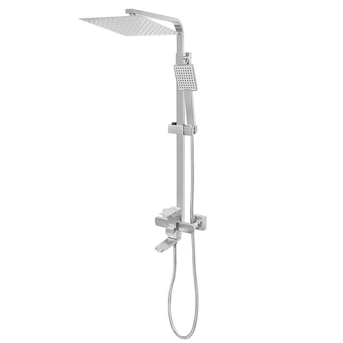 Душова система Venta Comfort 30 із нержавіючої сталі з тропічним душем 30 см Сатин (110777)