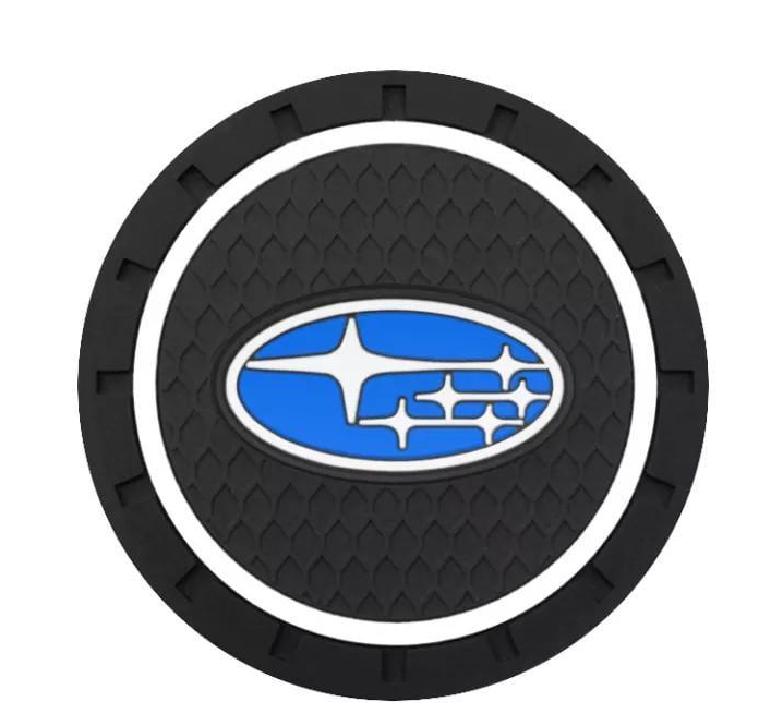 Коврики антискользящие Subaru в подстаканники 2 шт. (1379218548)