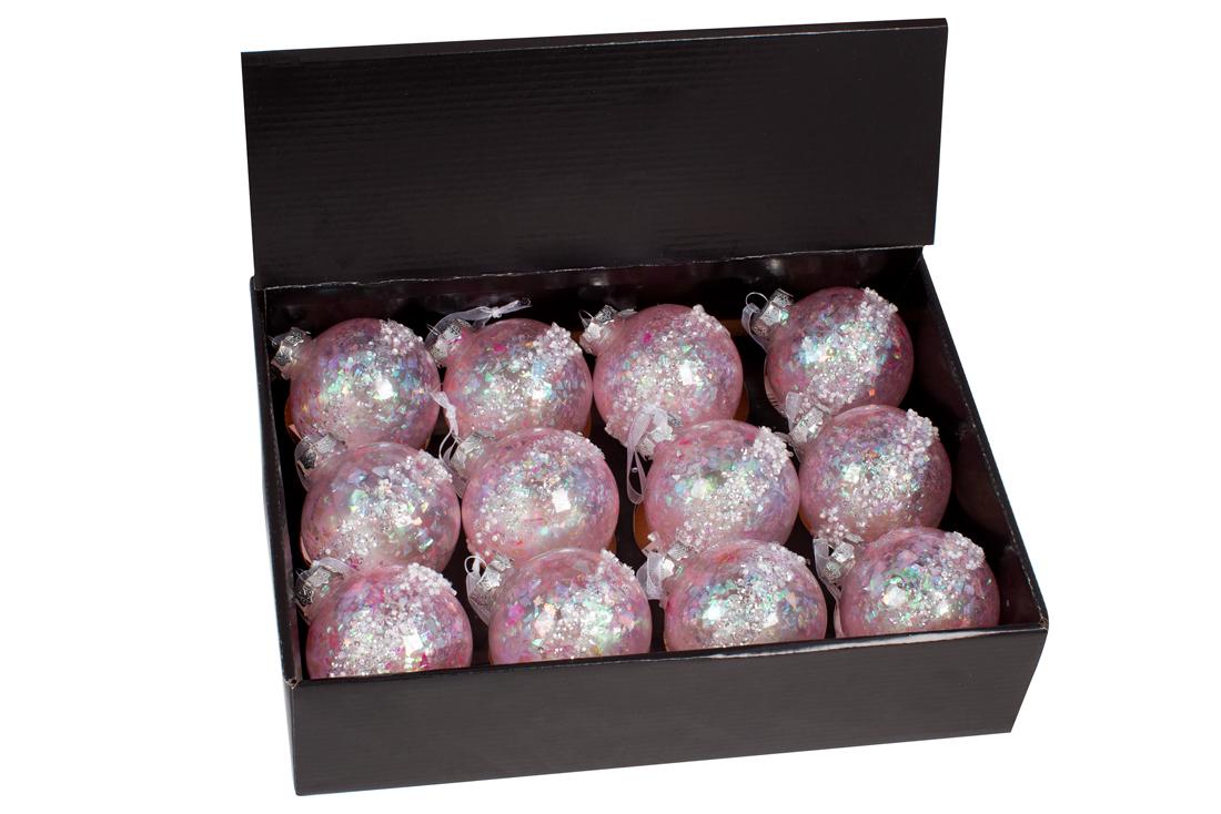 Набор елочных шариков BonaDi 8 см 12 шт. (787-434)