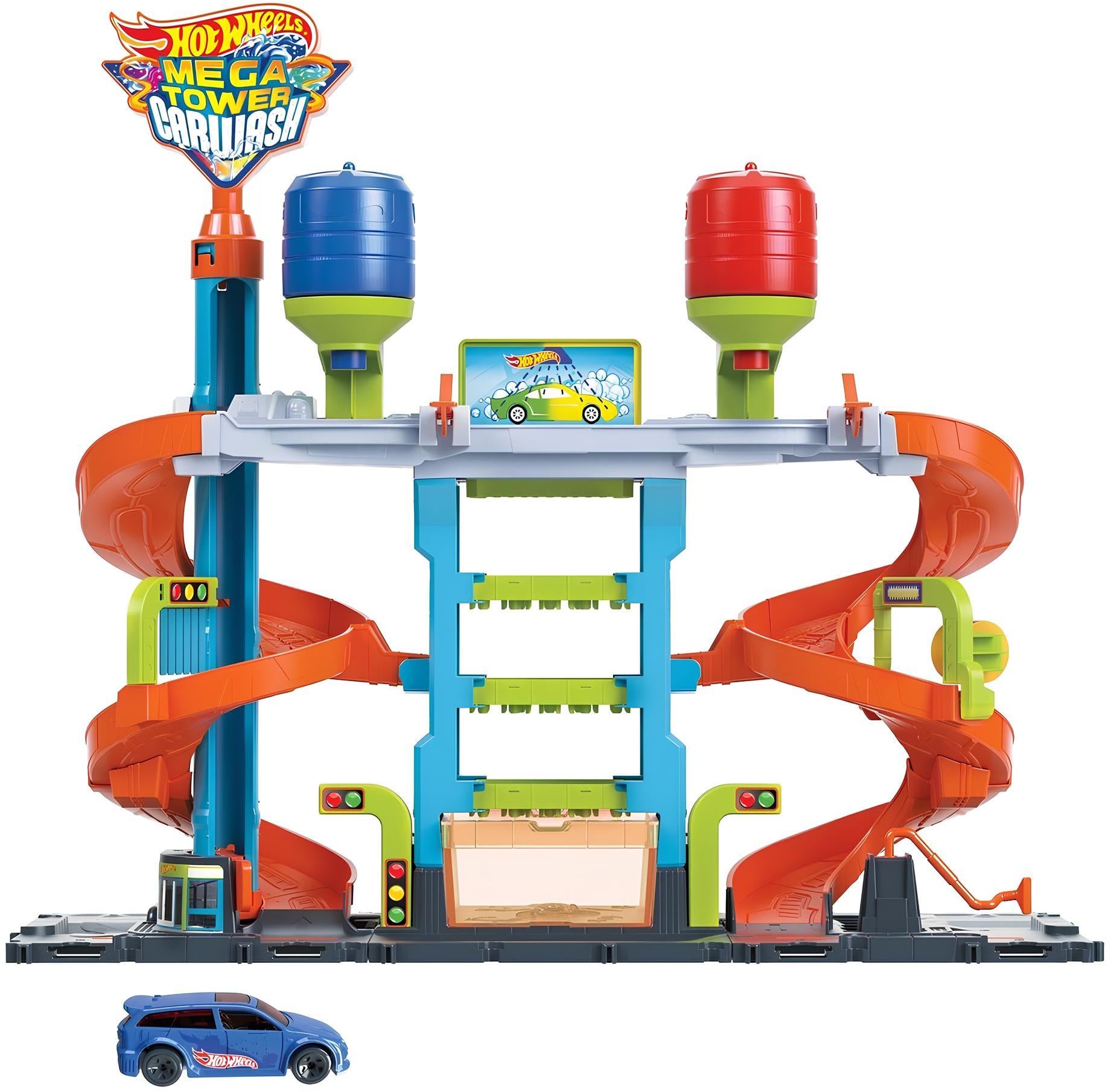 Автомойка Мегабашня Hot Wheels City Mega Tower Car Wash HDP05 (HDP05)