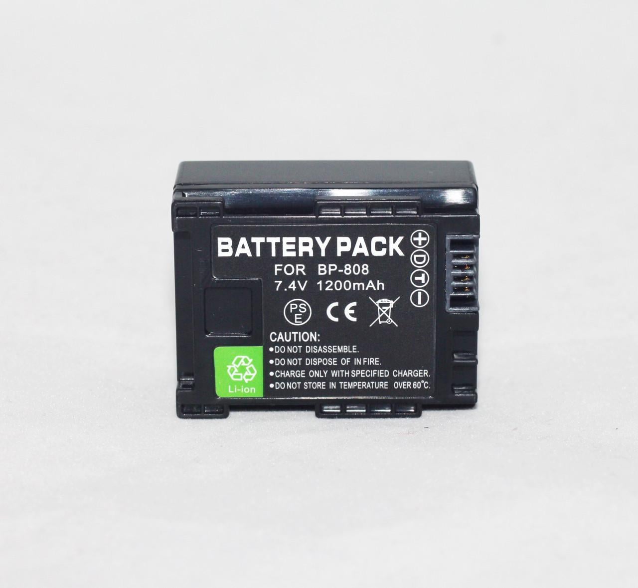Аккумулятор для камер Canon BP-808 BP-809 аналог 1200 ma