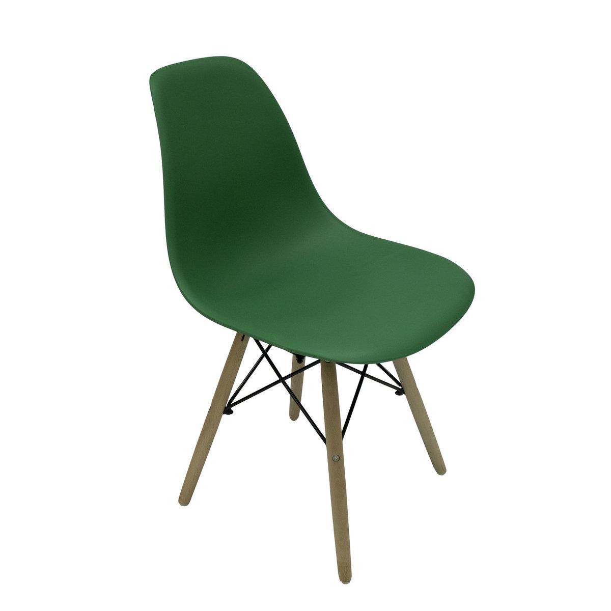 Стул кухонный Intarsio Eliot 810х460х410 мм (для кухни/столовой/кафе) Дерево/Металл/Пластик цвет Бук/Зеленый (ELIOTGN)