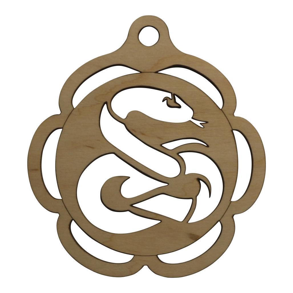 Игрушка на елку Змея из фанеры (01012185)