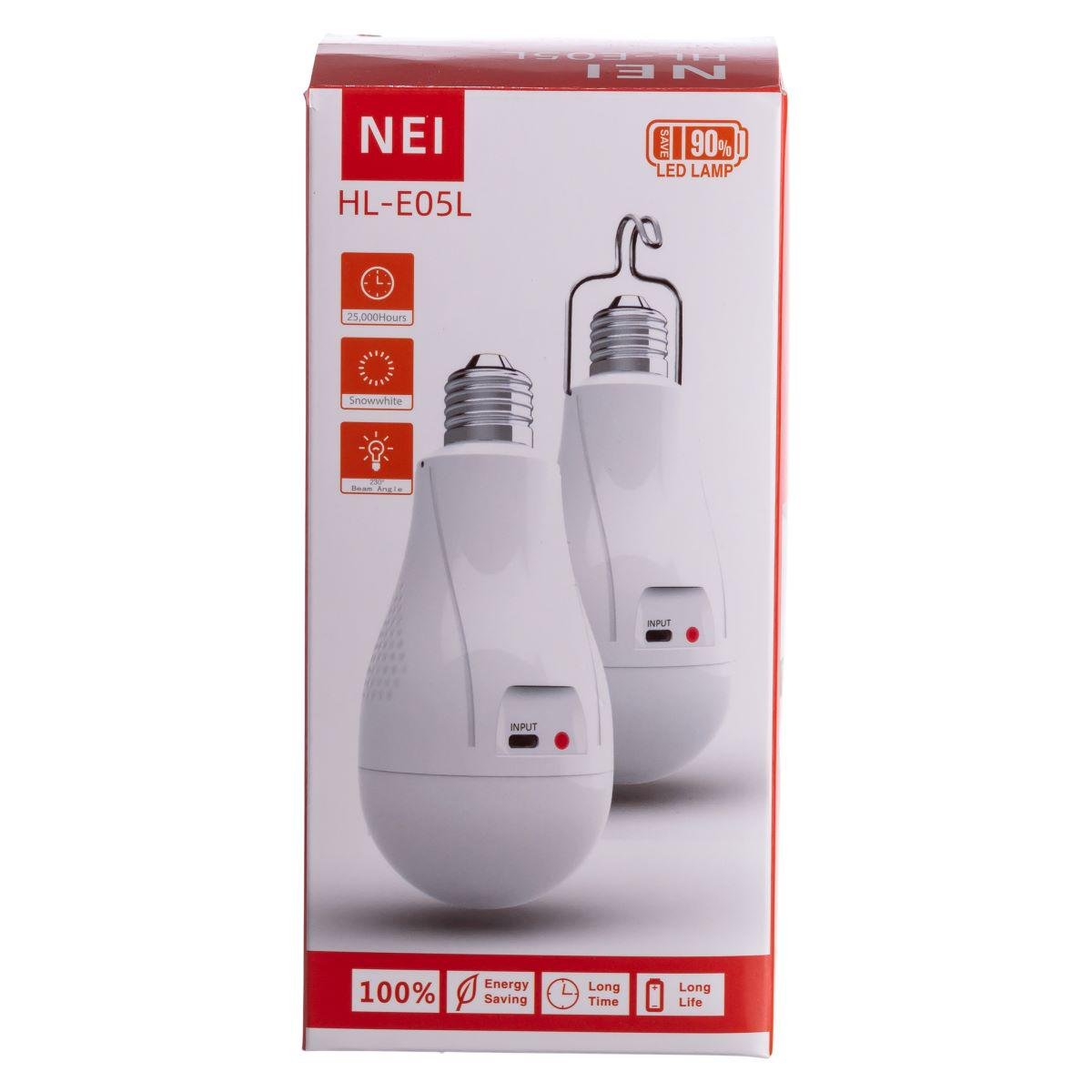 Лампочка аварійна HP-5-32 на акумуляторах для патрона з гачком E27 (7297) - фото 8