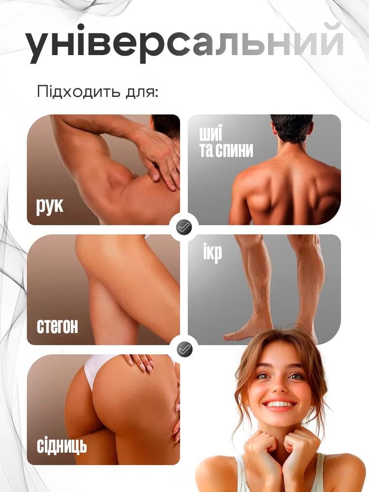 Электромассажер для тела BRS перкуссионный 4 насадки/с LED-дисплеем Blue (552916995) - фото 3 Электромассажер для тела BRS перкуссионный 4 насадки/с LED-дисплеем Blue (552916995) - фото 3