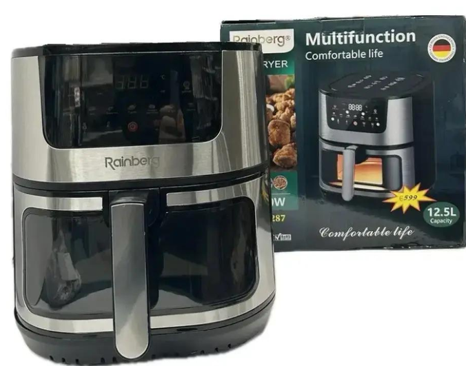 Аерофритюрниця Rainberg RB-2287 з сенсорним керуванням 4200 Вт 12,5 л (2731030277) Аерофритюрниця Rainberg RB-2287 з сенсорним керуванням 4200 Вт 12,5 л (2731030277)