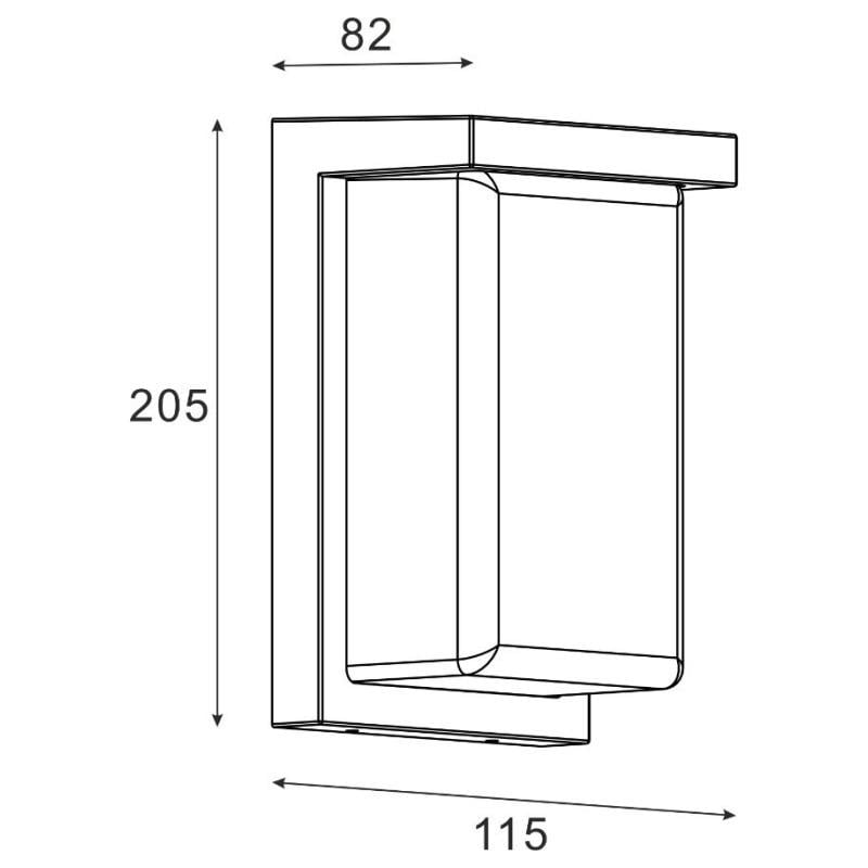 Вуличний світильник Zuma Line SJ19106-S ALBA - фото 2