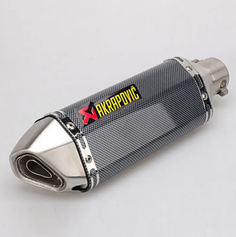 Глушник для мотоциклу Akrapovic прямоточний карбоновий - фото 1