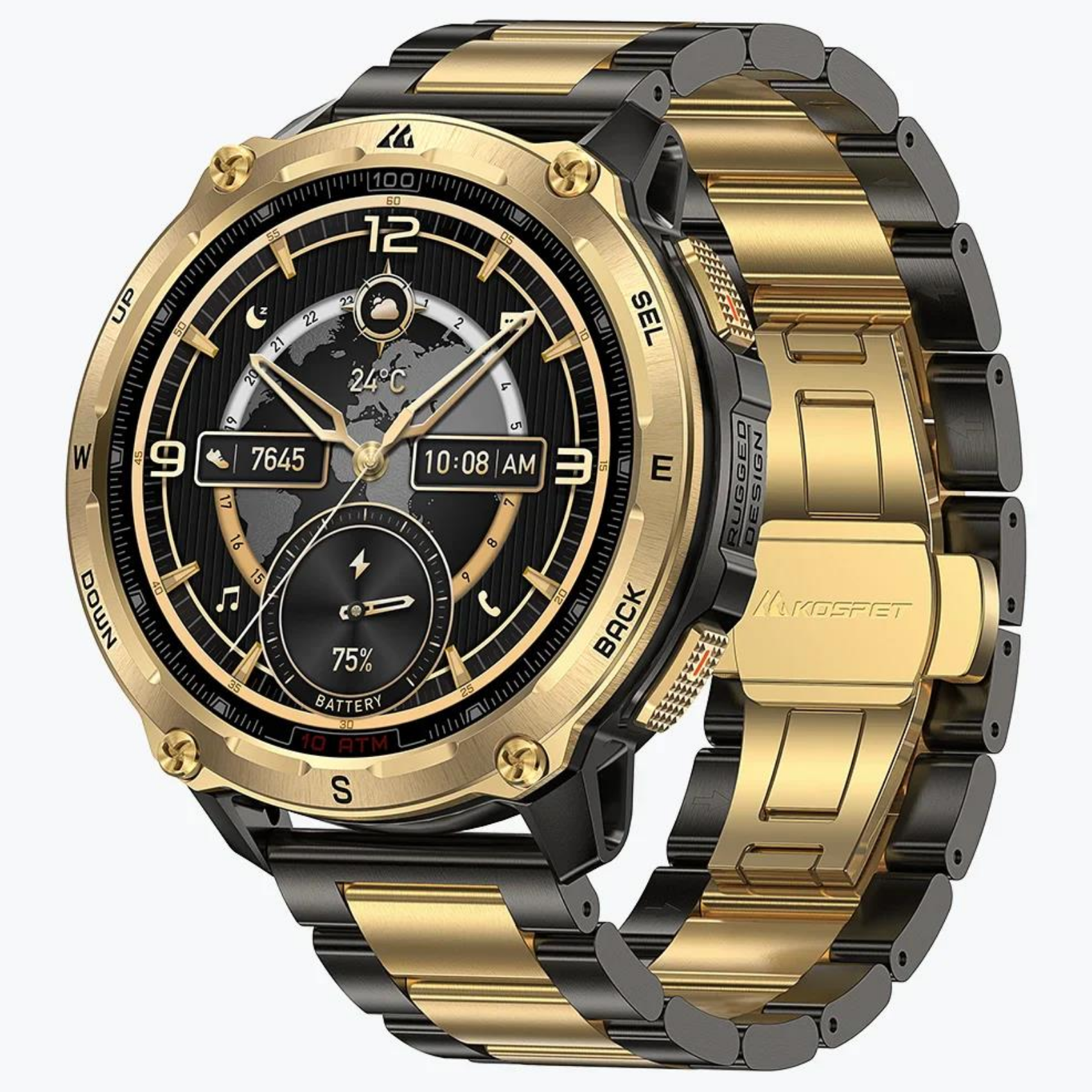 Смарт-часы тактические Kospet Tank T4 Special Edition Gold
