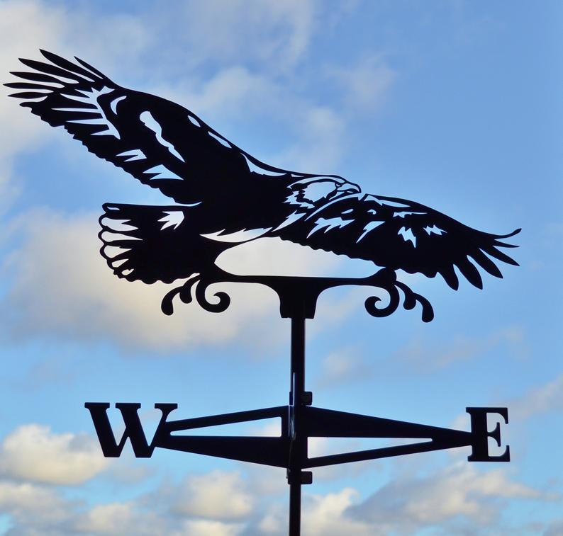 Флюгер на дах Орел 1 металевий Чорний (9592840) - фото 5 Флюгер на дах Орел 1 металевий Чорний (9592840) - фото 5