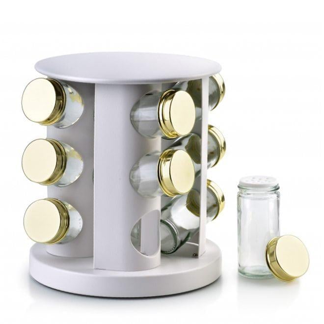 Поворотний набір для спецій Flora Sandy White (35654)