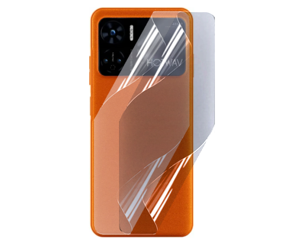 Противоударная гидрогелевая пленка Hydrogel Film для Hotwav Note 12 2024 на заднюю панель, Transparent