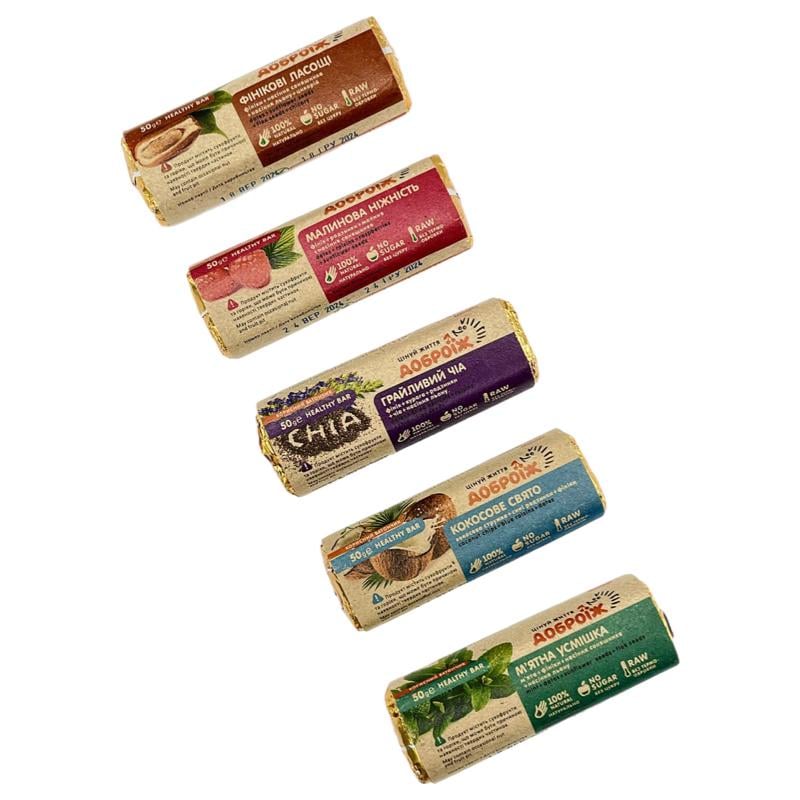 Набор дегустационных батончиков Доброеж 5 шт. (41815)