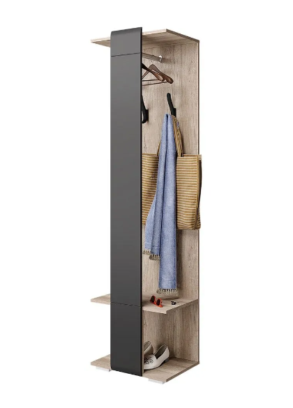 Вешалка настенная В5 с полкой Белый (26437383)