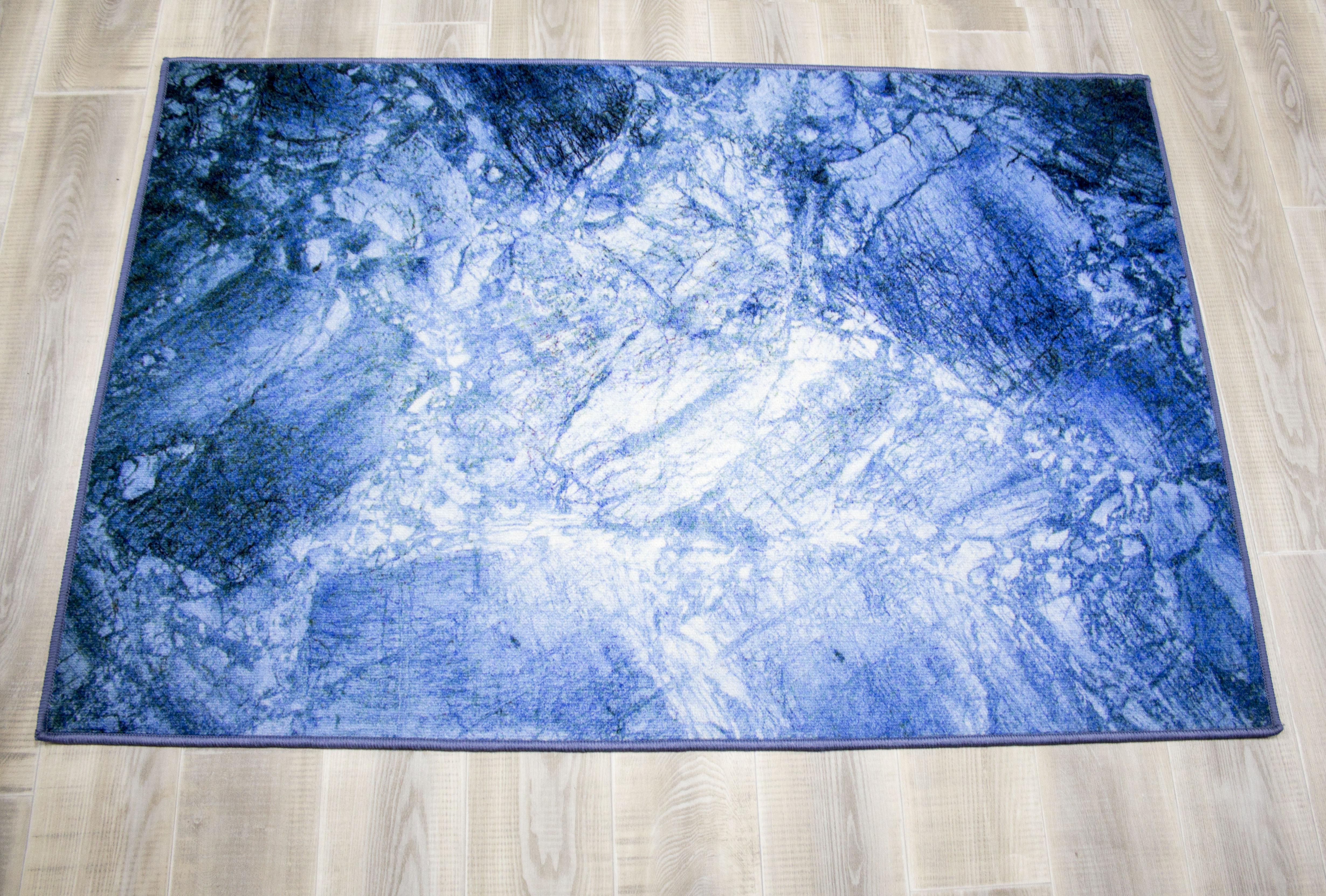Коврик Print Digital 100x150 см Синий мрамор (24167011) - фото 7 Коврик Print Digital 100x150 см Синий мрамор (24167011) - фото 7