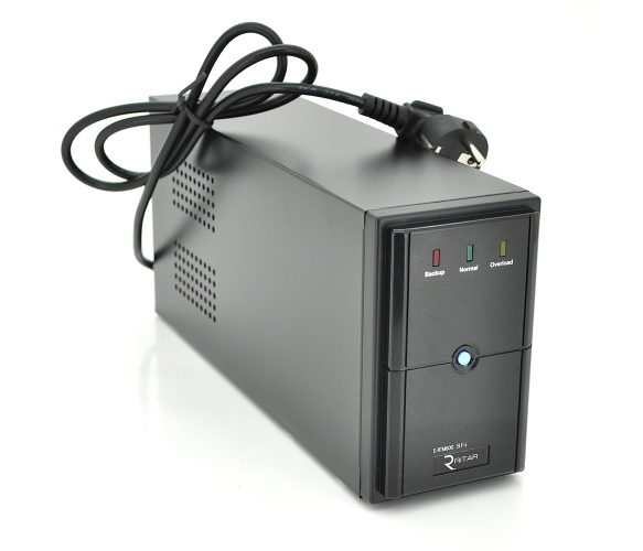 Источник бесперебойного питания Ritar E-RTM600 ELF-L 360W 2xSCHUKO 12V 7 Ah Black (E-RTM600L)