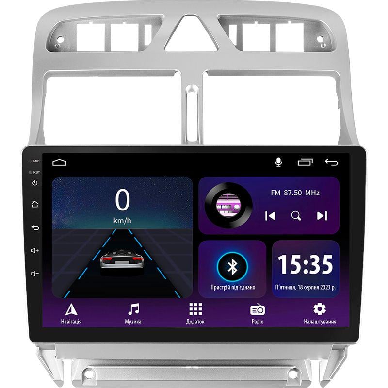 Штатная магнитола Sigma E9232 2/32 GB для Peugeot 307 1 2001-2008 г. 9" (AR-82957)