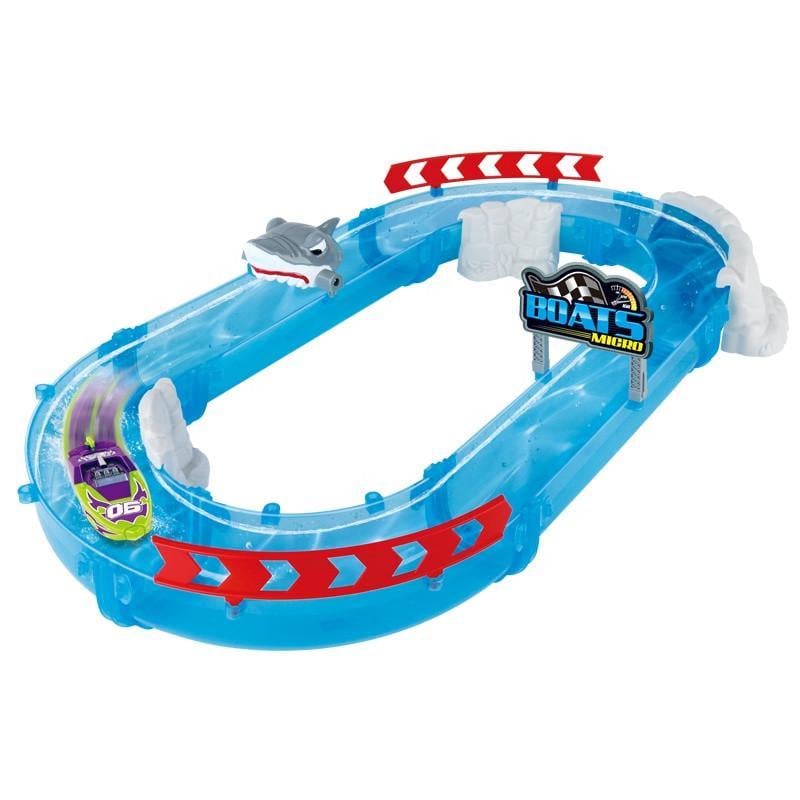 Игровой набор ZURU Micro Boats Shark Attack Challen гe водяной трек "Нападение акулы" 33 дет. (SUN5051)