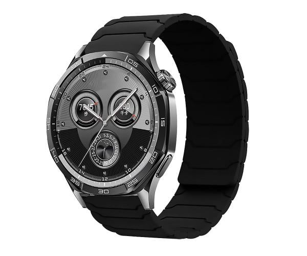 Ремешок Silicone Magnetic для смарт-часов Xiaomi Watch S4/Watch S3 22 мм Черный