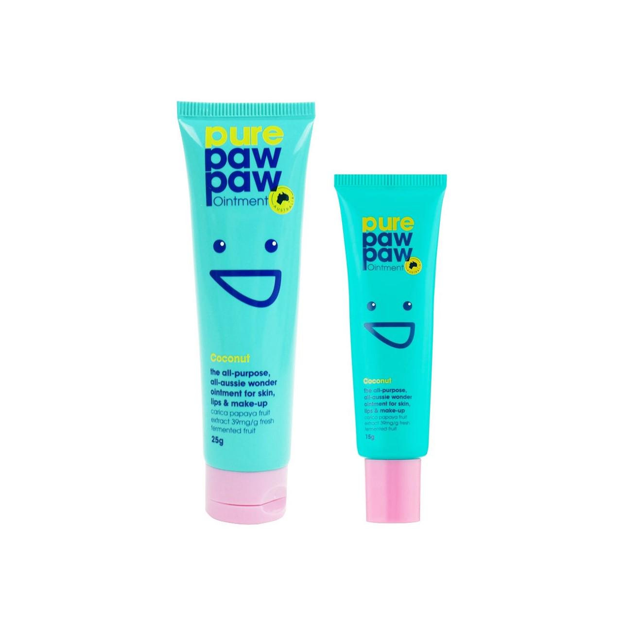 Набор бальзамов для губ восстанавливающих Pure Paw Paw Duo Coconut (29329401000385) - фото 1