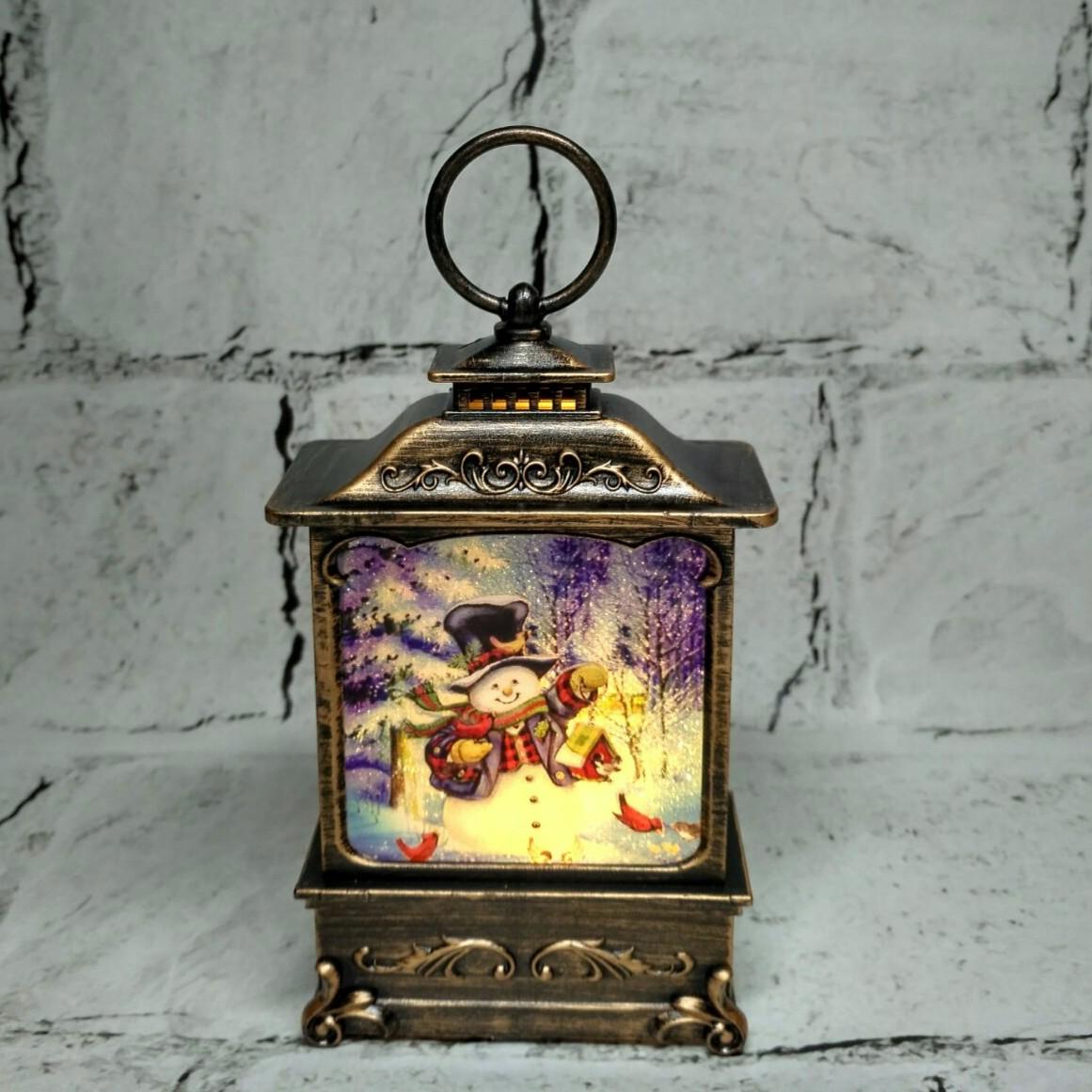 Фонарик ночник LED Новогодний Рождественский Ретро Снеговик 12х7х2,5 см Бронзовый (MA25-14-3) Фонарик ночник LED Новогодний Рождественский Ретро Снеговик 12х7х2,5 см Бронзовый (MA25-14-3)