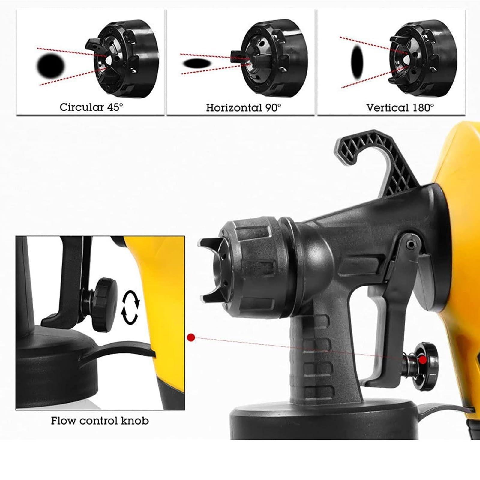 Фарборозпилювач електричний APRO HVLP 350 Вт 800 мл/хв 800 мл 25 мм Жовтий - фото 4