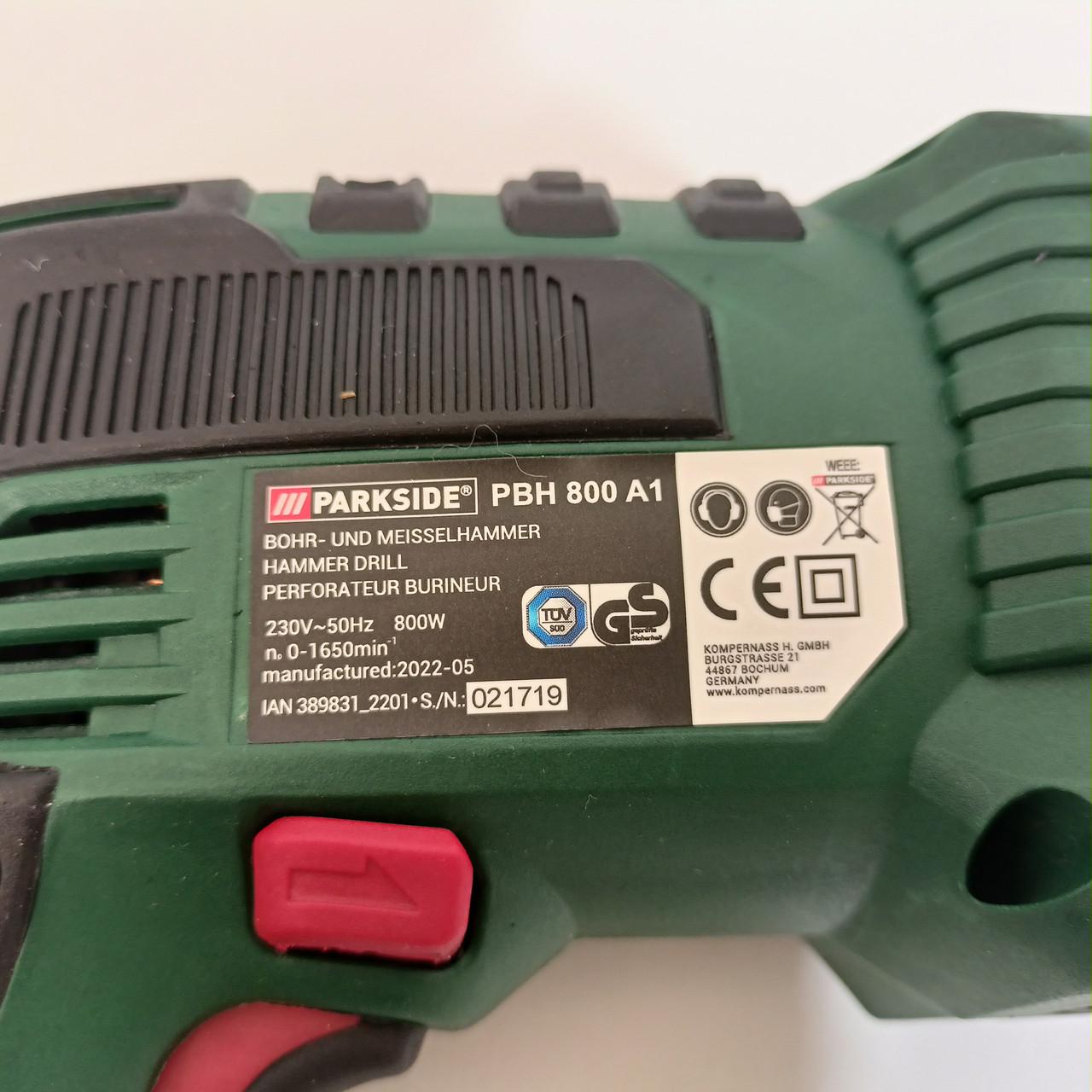 Дриль ударний перфоратор PARKSIDE PBH 800 A1 SDS-plus (PBH 800 A1) - фото 7 Дриль ударний перфоратор PARKSIDE PBH 800 A1 SDS-plus (PBH 800 A1) - фото 7