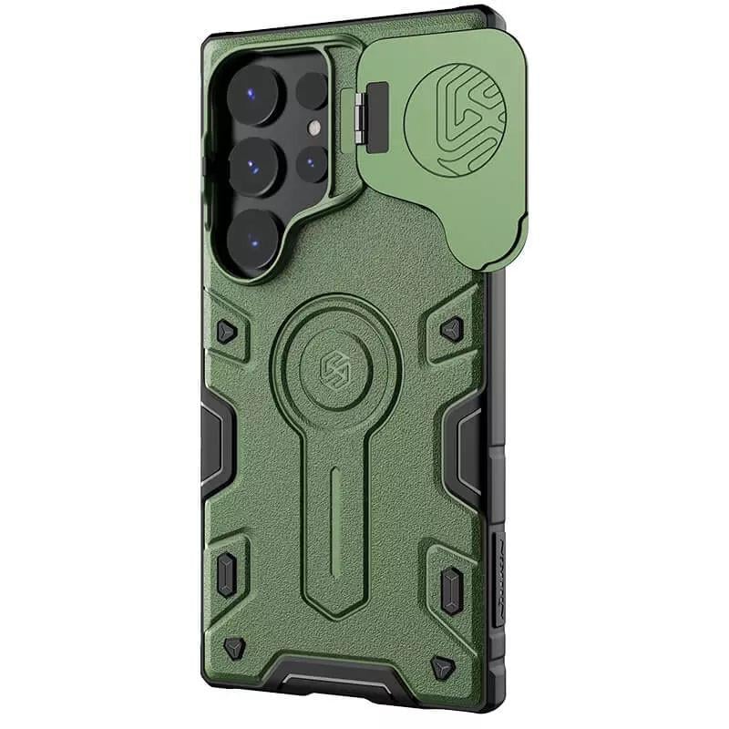 Протиударний TPU+PC чохол Nillkin CamShield Armor Prop для Samsung Galaxy S24 Ultra Dark Green - фото 2