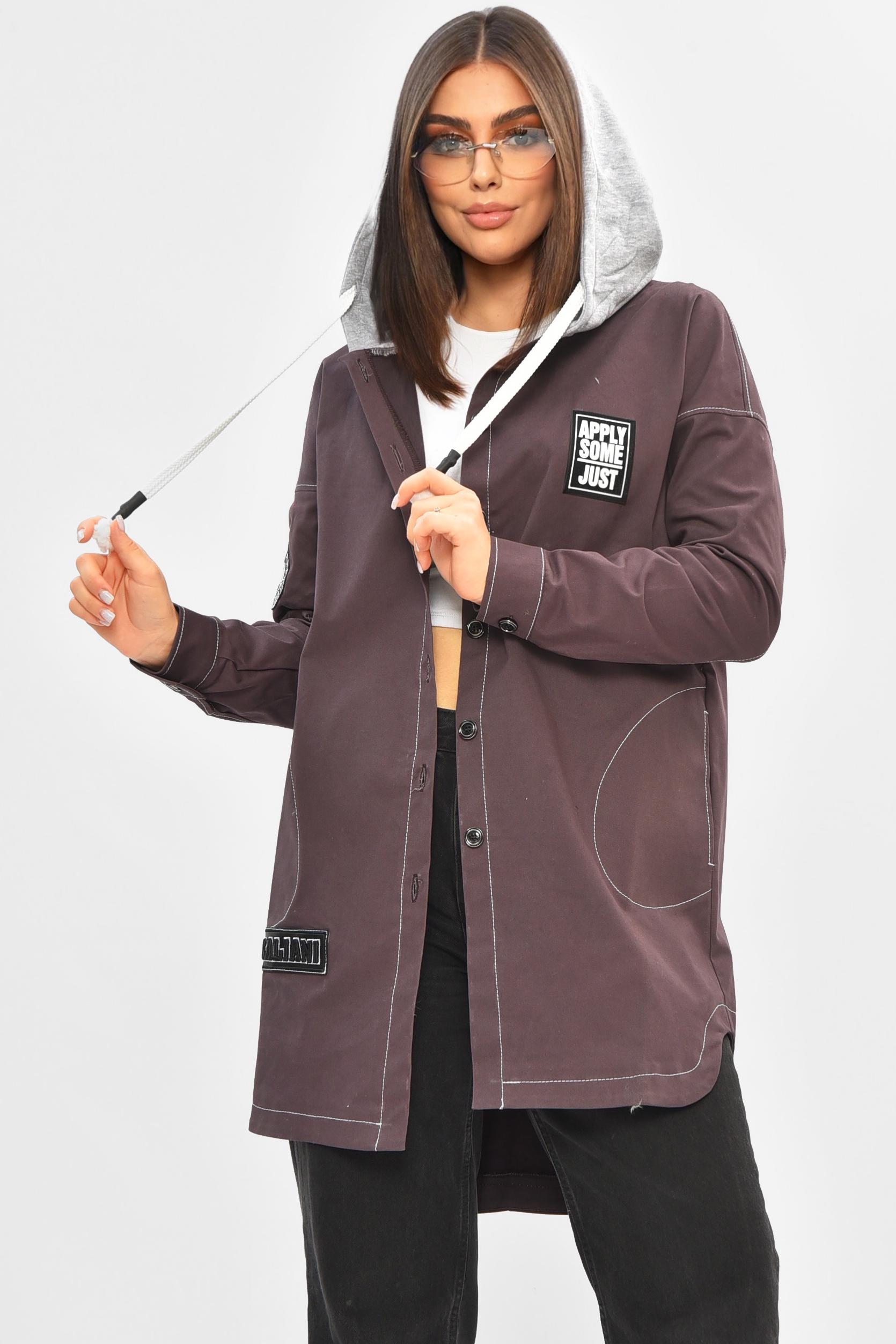 Ветровка женская однотонная XL Бордовый (205674) Ветровка женская однотонная XL Бордовый (205674)