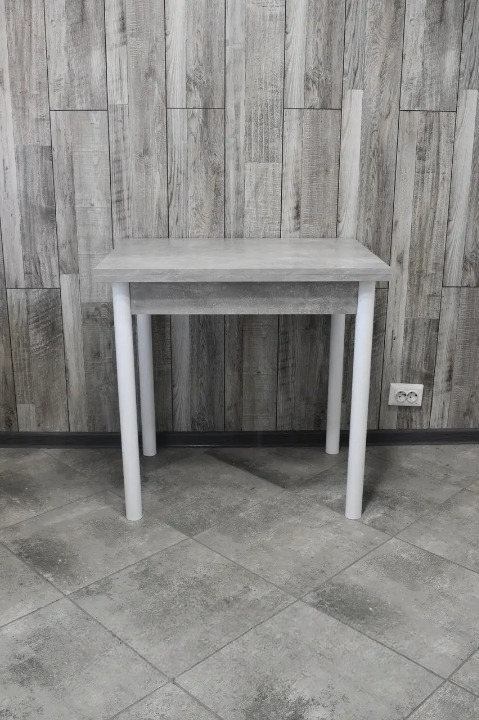 Стіл Оскар розкладний для кухні 60х80/80х120х75 см Бетон