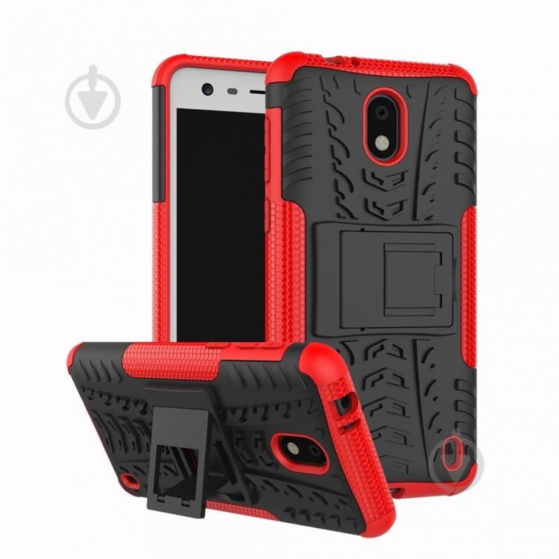 Чехол Armor Case для Nokia 2 Красный (hub_Rtiu52510)