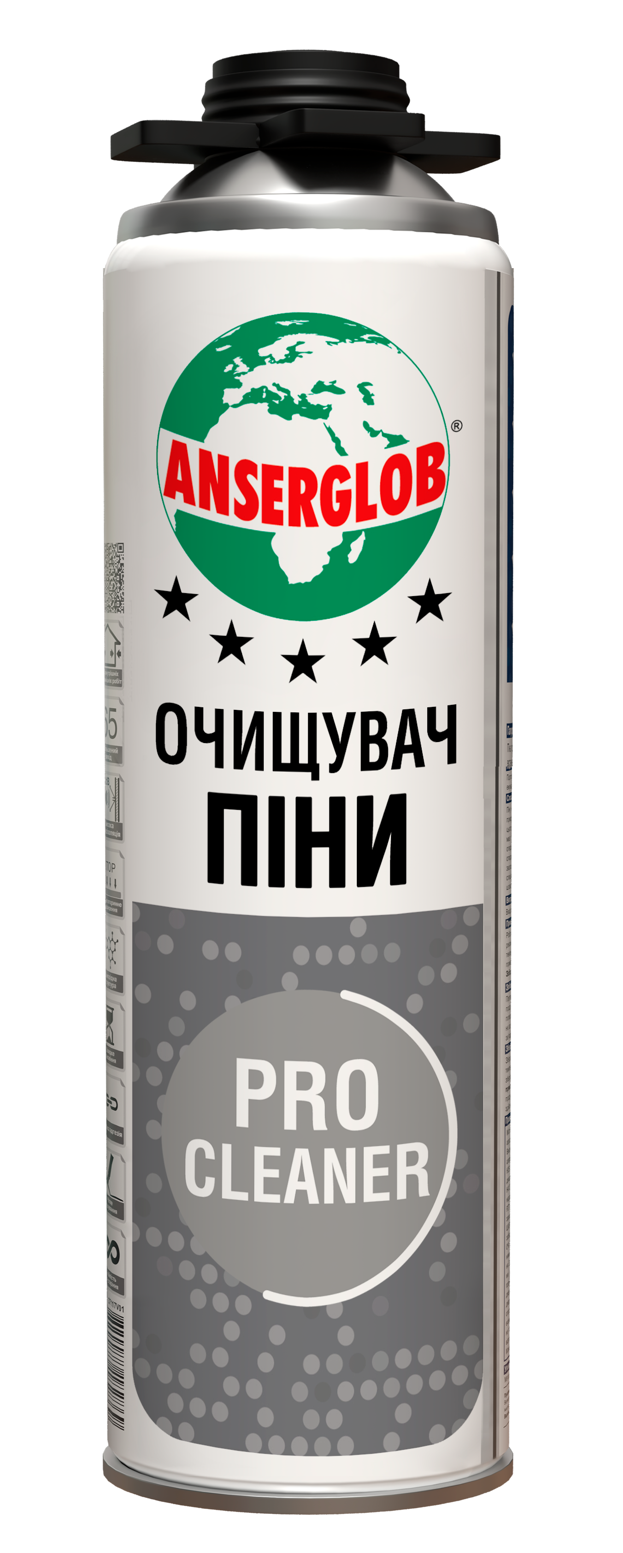Очищувач монтажної піни ANSERGLOB PRO CLEANER 400 мл (118109)