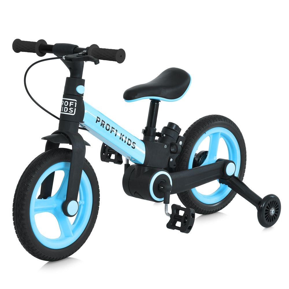 Биговел-велосипед PROF1 KIDS 12" от 2 лет складной Черно-голубой (27667849)