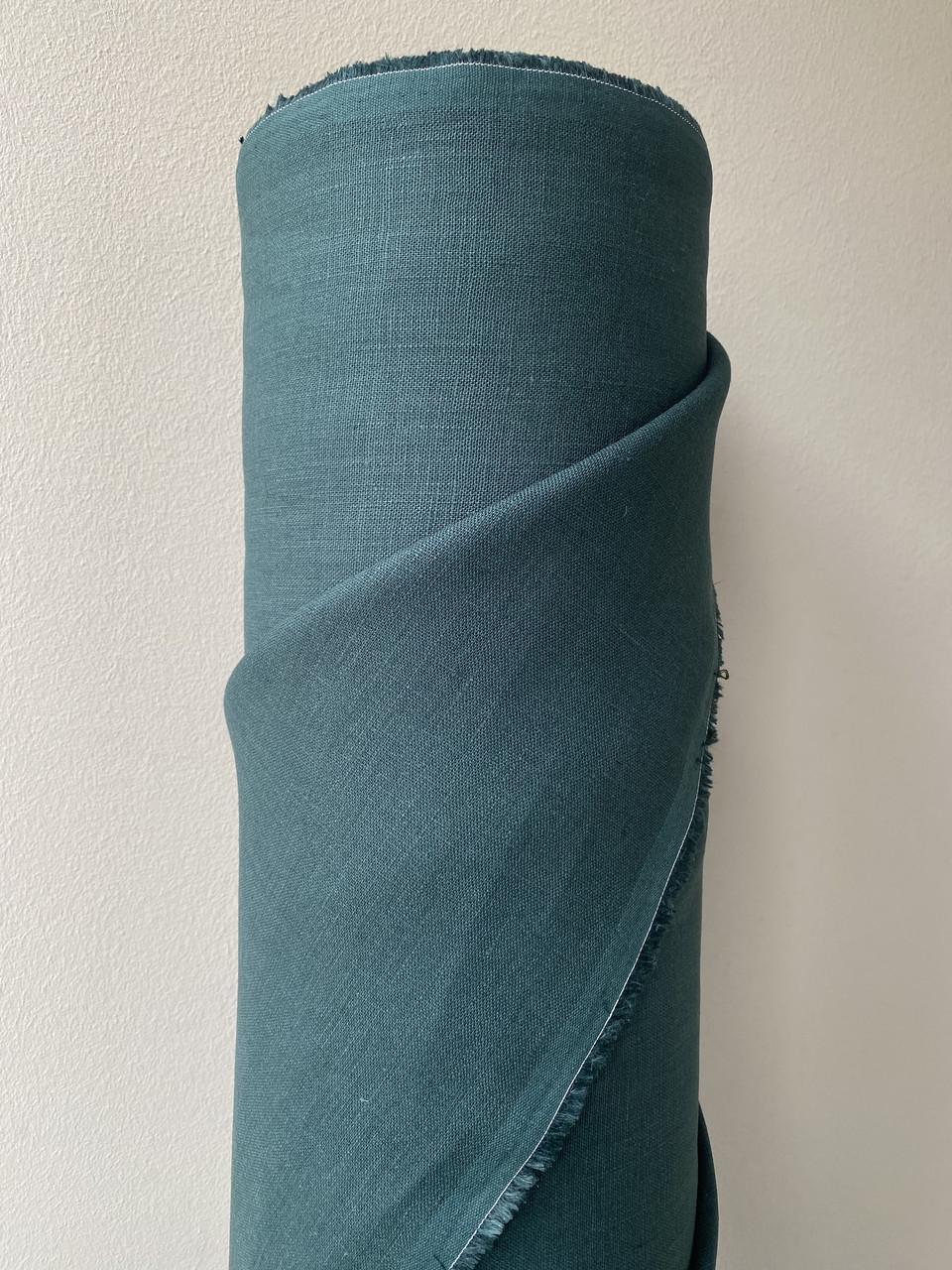 Ткань скатертная LINEN PLUS 100% лен 143 см 204/1330 Изумрудный - фото 7 Ткань скатертная LINEN PLUS 100% лен 143 см 204/1330 Изумрудный - фото 7