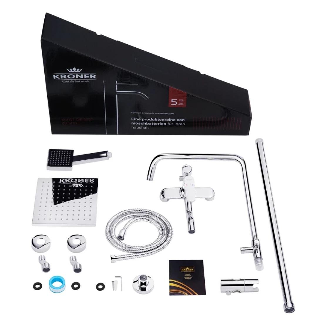 Душевая система Kroner KRP Armada C064K Хром (CV024339) - фото 19 Душевая система Kroner KRP Armada C064K Хром (CV024339) - фото 19