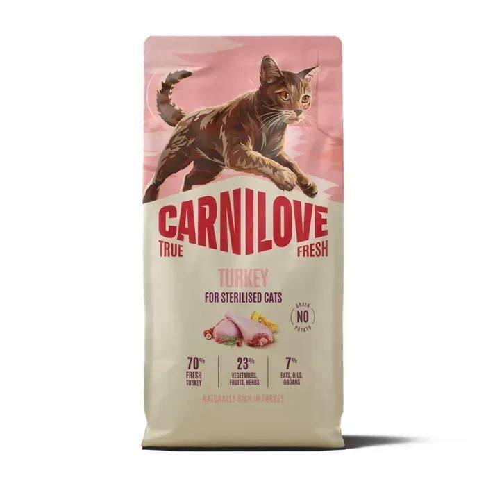 Корм сухий Carnilove True Fresh Turkey Sterilised для стерилізованих кішок індичка 6 кг (173750)