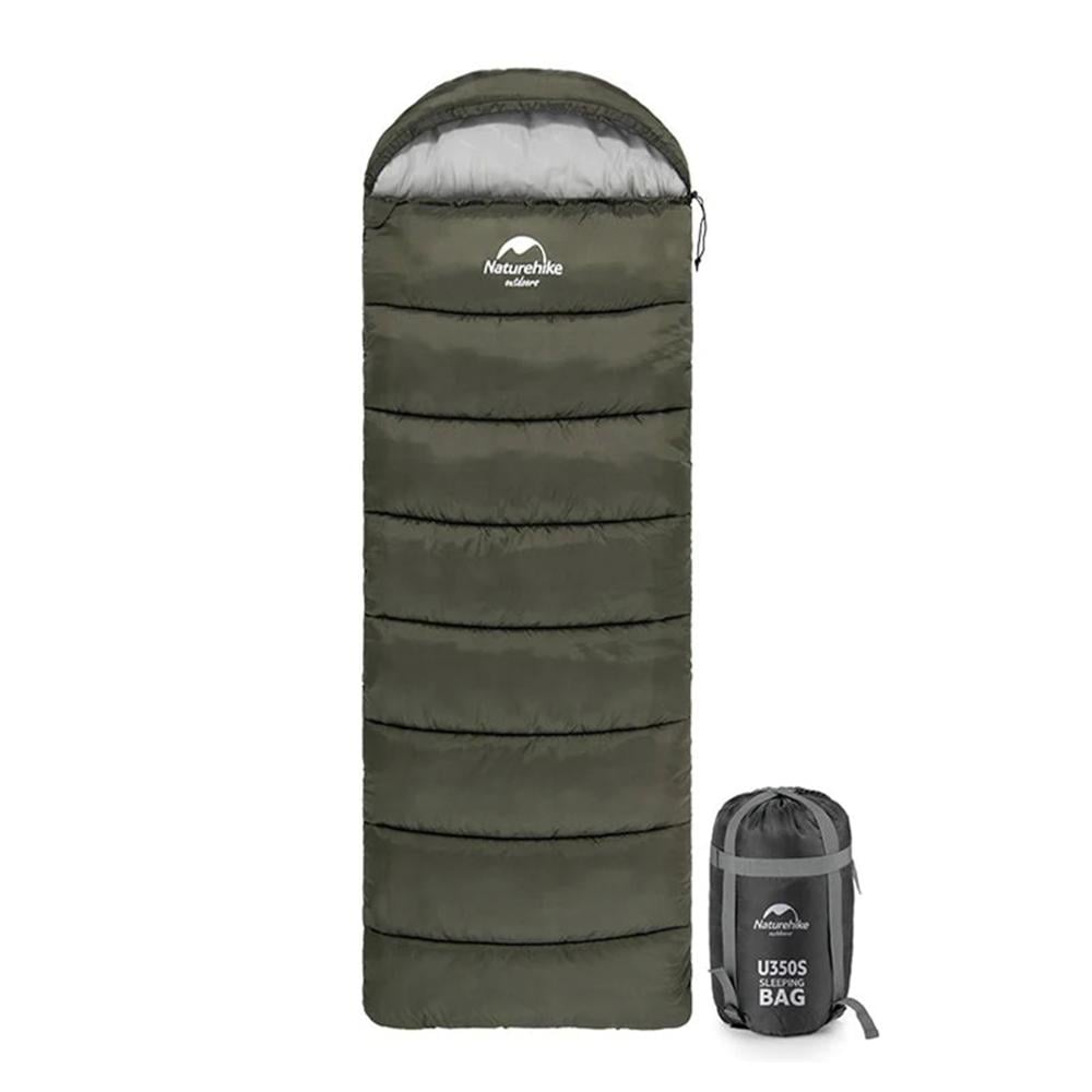 Спальный мешок с капюшоном Naturehike U150 NH20MSD07 11°C левый Зеленый (atlantmarket_59429)