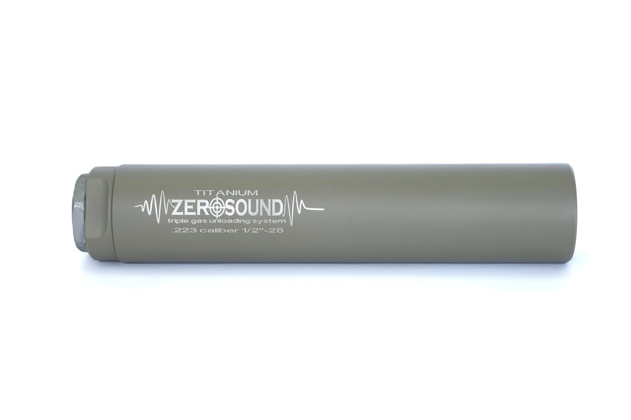 Саундмодератор Zerosound TITAN .223cal, .243, 5,45, 6,5 creedmoor triple gas unloading system Coyote - фото 3