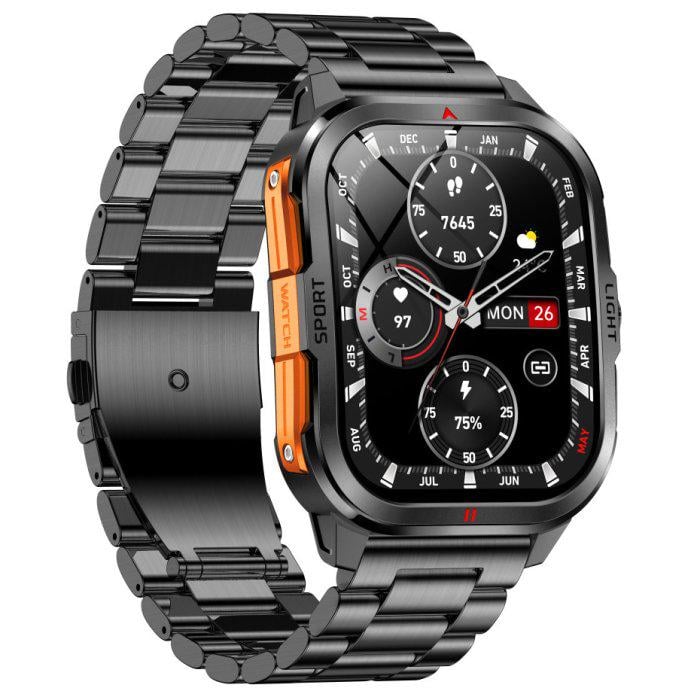 Смарт-часы UWatch Smart Fanastic Steel Black с ремешками 2 шт. (2078)