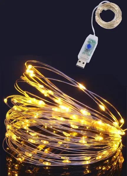 Гірлянда Роса від USB на мідному дроті з пультом 20 м (1268) - фото 5 Гірлянда Роса від USB на мідному дроті з пультом 20 м (1268) - фото 5